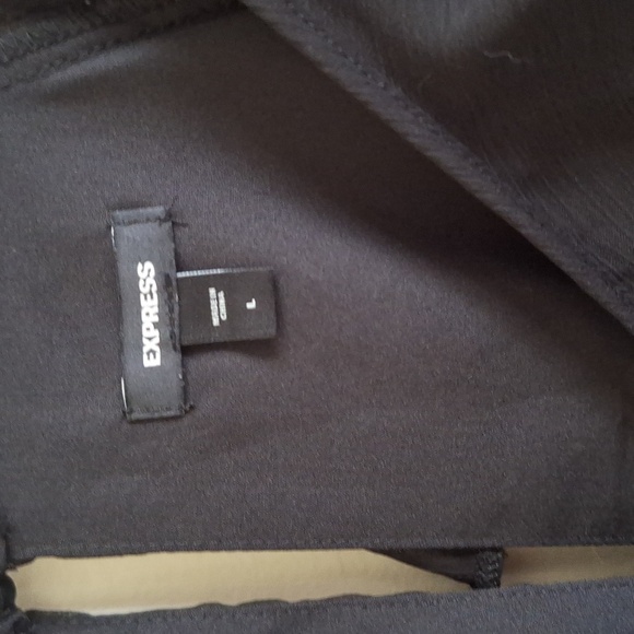 Express Ruffle Tie V-Neck Long Sleeve Romper Size Large - Picture 11 of 14